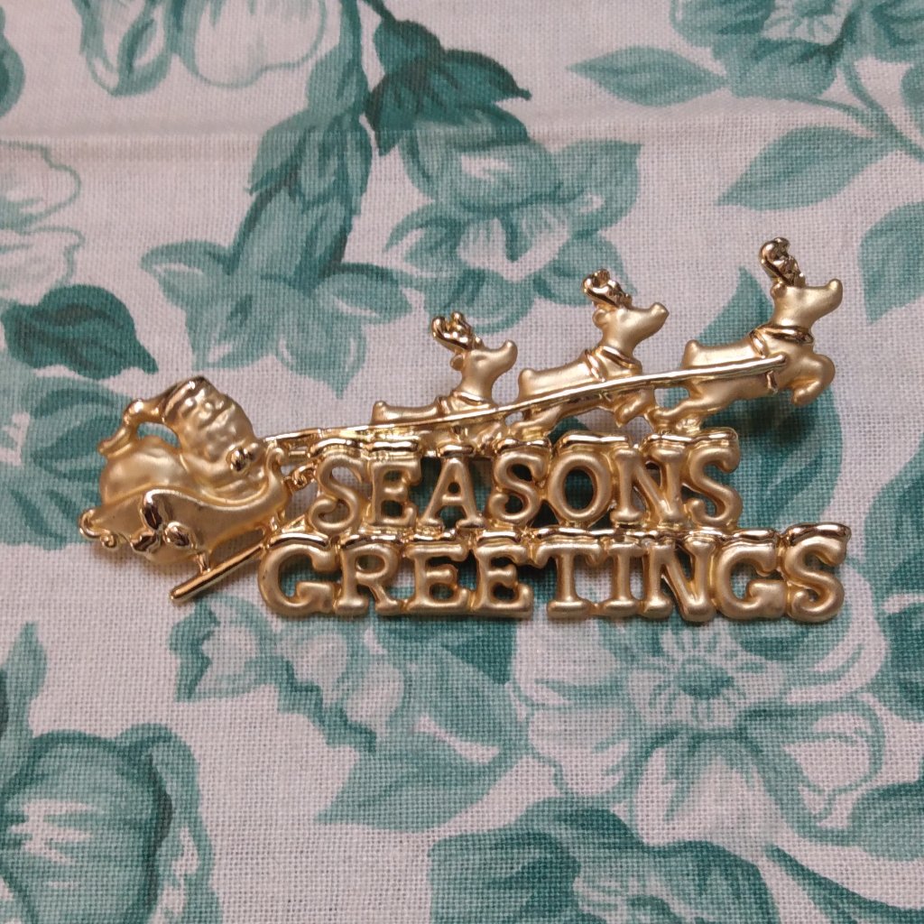 Seasons Greetings Pin